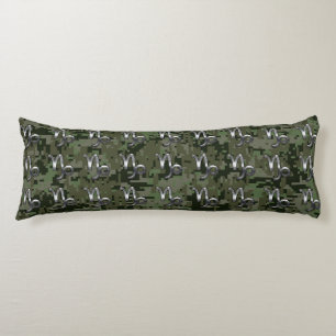 Capricorn Zodiac Symbol Green Digital Camouflage Seitenschläferkissen