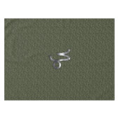 Capricorn Zodiac Symbol Green Digital Camouflage Tischdecke (Vorderseite (Horizontal))