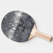 Capricorn Zodiac Symbol Grunge Not Style Tischtennis Schläger (Seitenansicht)