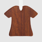 Capricorn Zodiac-Symbol im Mahagoni-Holzstil Ornament (Rückseite)