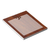 Capricorn Zodiac Symbol in Mahogany Brown Notizblock (angewinkelt)