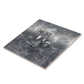 Capricorn Zodiac Symbol Industrial Style Fliese (Seite)