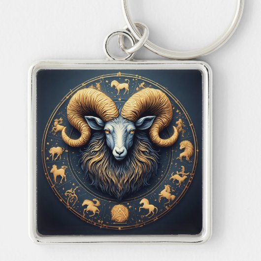 Capricorn-Zodiac-Symbol Schlüsselanhänger (Vorne)