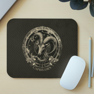 Capricorn Zodiac Symbol Sea Goat Celestis Fantasy Mousepad