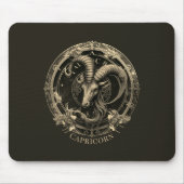 Capricorn Zodiac Symbol Sea Goat Celestis Fantasy Mousepad (Vorne)