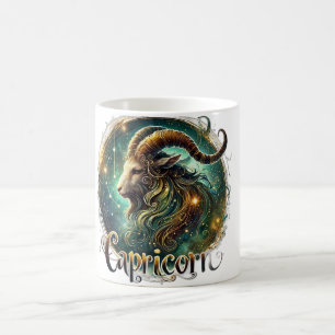 Capricorn Zodiac Tasse - Elegantes und kosmisches