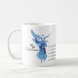 Capricorn Zodiac Tracks Tasse