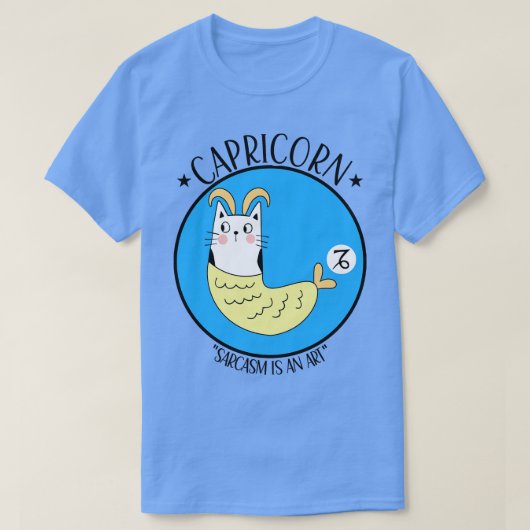 Capricorn Zodiac Unterschreiben Niedliche Funny Ca T-Shirt (Design vorne)
