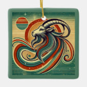 Capricorn Zodiac Weihnachtsschmuck (Vorderseite)