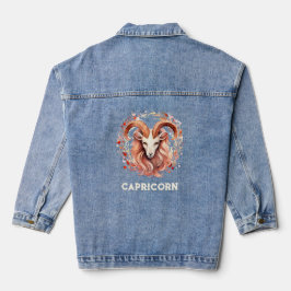 Capricorn Zodiac Women's Denim Jacket Jeansjacke