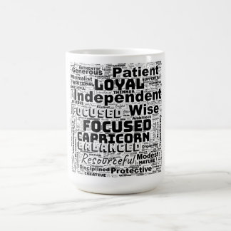 Capricorn Zodiac Word Cloud Inspiration Kaffeetasse