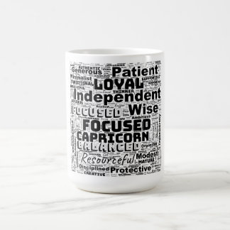 Capricorn Zodiac Word Cloud Inspiration Verwandlungstasse