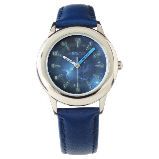 Capricorn-Zodiac-Zeichen Armbanduhr (Vorderseite)