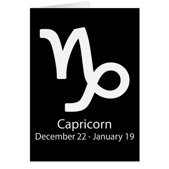 Capricorn Zodiac Zeichen Astrologie (Vorne)