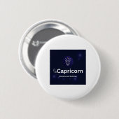 Capricorn-Zodiac-Zeichen Button (Vorne & Hinten)