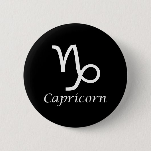 "Capricorn" Zodiac-Zeichen Button (Vorderseite)