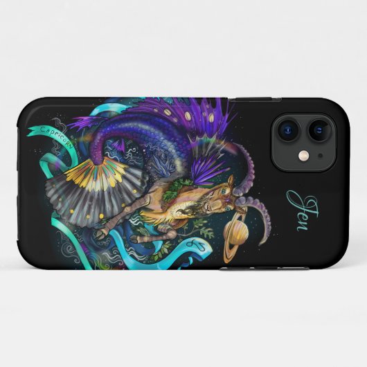 Capricorn-Zodiac-Zeichen Case-Mate iPhone Hülle (Rückseite (Horizontal))