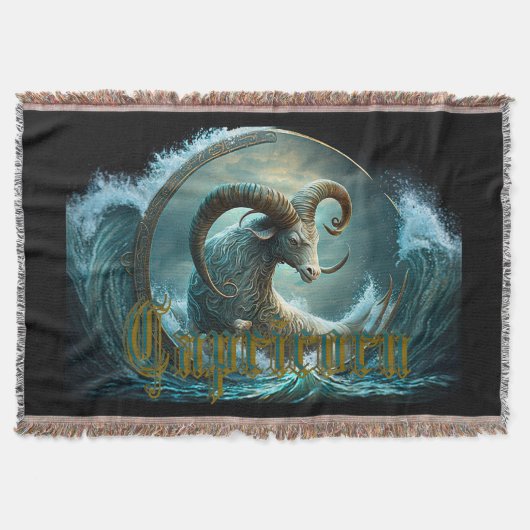 Capricorn-Zodiac-Zeichen Decke (Vorderseite)