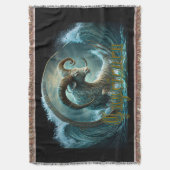 Capricorn-Zodiac-Zeichen Decke (Vorderseite Vertikal)