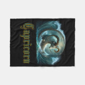 Capricorn-Zodiac-Zeichen Fleecedecke (Vorderseite (Horizontal))