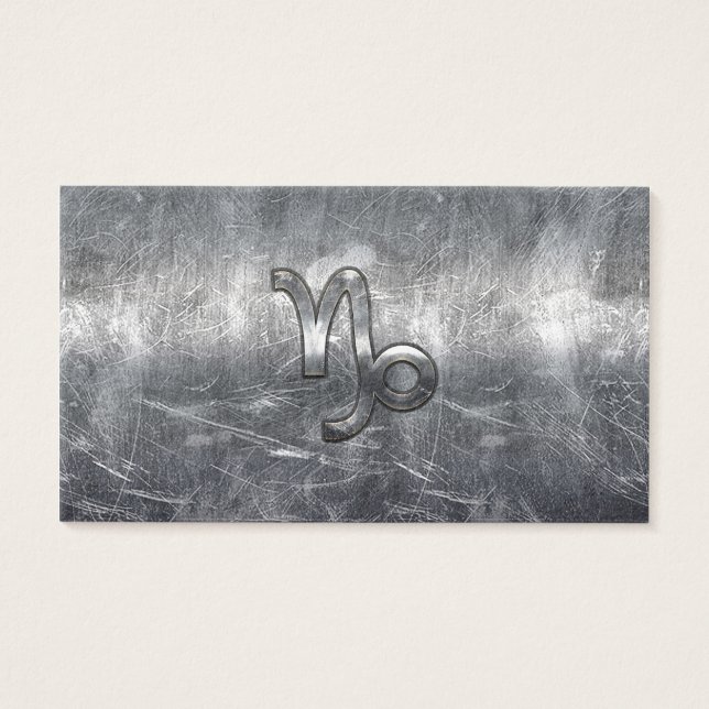 Capricorn Zodiac-Zeichen in Grunge-Not-Stil (Vorderseite)