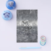 Capricorn Zodiac-Zeichen in Grunge-Not-Stil Flyer (Einzeln)