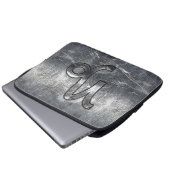 Capricorn Zodiac-Zeichen in Grunge-Not-Stil Laptopschutzhülle (Vorne Knopf)