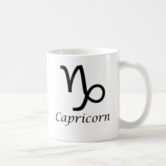 "Capricorn" Zodiac-Zeichen Kaffeetasse (Rechts)