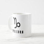 Capricorn-Zodiac-Zeichen Kaffeetasse (Vorderseite Links)