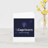 Capricorn-Zodiac-Zeichen Karte (Gelbe Blume)