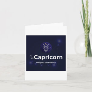 Capricorn-Zodiac-Zeichen Karte