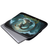Capricorn-Zodiac-Zeichen Laptopschutzhülle (Vorne Knopf)