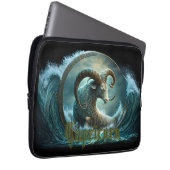 Capricorn-Zodiac-Zeichen Laptopschutzhülle (Vorne Rechts)