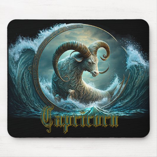Capricorn-Zodiac-Zeichen Mousepad (Vorne)