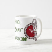 Capricorn zodiac-Zeichen personalisiert Kaffeetasse (VorderseiteRechts)
