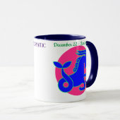 Capricorn Zodiac-Zeichen Personalisiert Tasse (VorderseiteRechts)