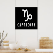Capricorn-Zodiac-Zeichen Poster (Küche)