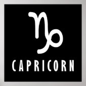 Capricorn-Zodiac-Zeichen Poster (Vorne)