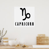 Capricorn-Zodiac-Zeichen Poster (Küche)