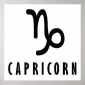 Capricorn-Zodiac-Zeichen Poster (Vorne)