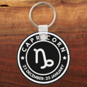 Capricorn-Zodiac-Zeichen Schlüsselanhänger (Vorderseite)