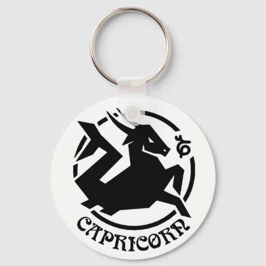 Capricorn-Zodiac-Zeichen Schlüsselanhänger (Vorderseite)
