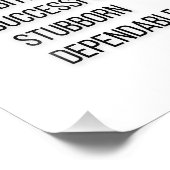 Capricorn Zodiac Zeichen, Schwarz & Weiß Poster (Ecke)