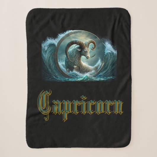 Capricorn-Zodiac-Zeichen Sherpadecke (Vorderseite)