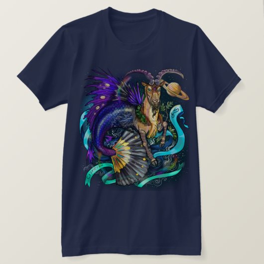 Capricorn-Zodiac-Zeichen T-Shirt (Design vorne)
