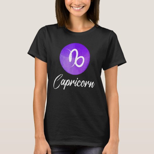 Capricorn-Zodiac-Zeichen T-Shirt (Vorderseite)