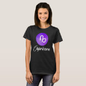Capricorn-Zodiac-Zeichen T-Shirt (Vorne ganz)