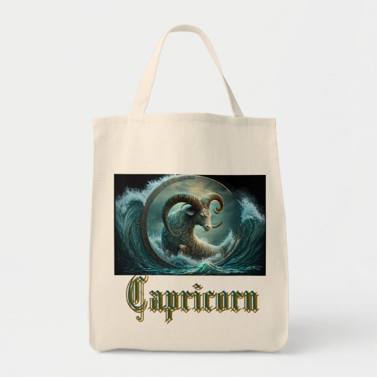 Capricorn-Zodiac-Zeichen Tragetasche (Vorne)