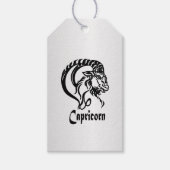 Capricorn Zodiac Zeichen und Symbol Silber Geschenkanhänger (Vorderseite)