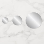 Capricorn Zodiac Zeichen und Symbol Silber Konfetti (Rückseiten)